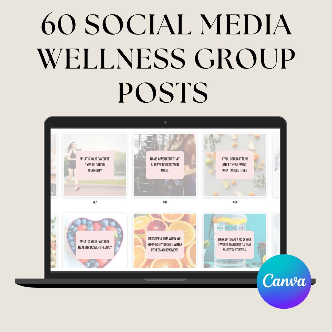 60 Health and Fitness Coach FB Group Engagement Posts Done for You ...
