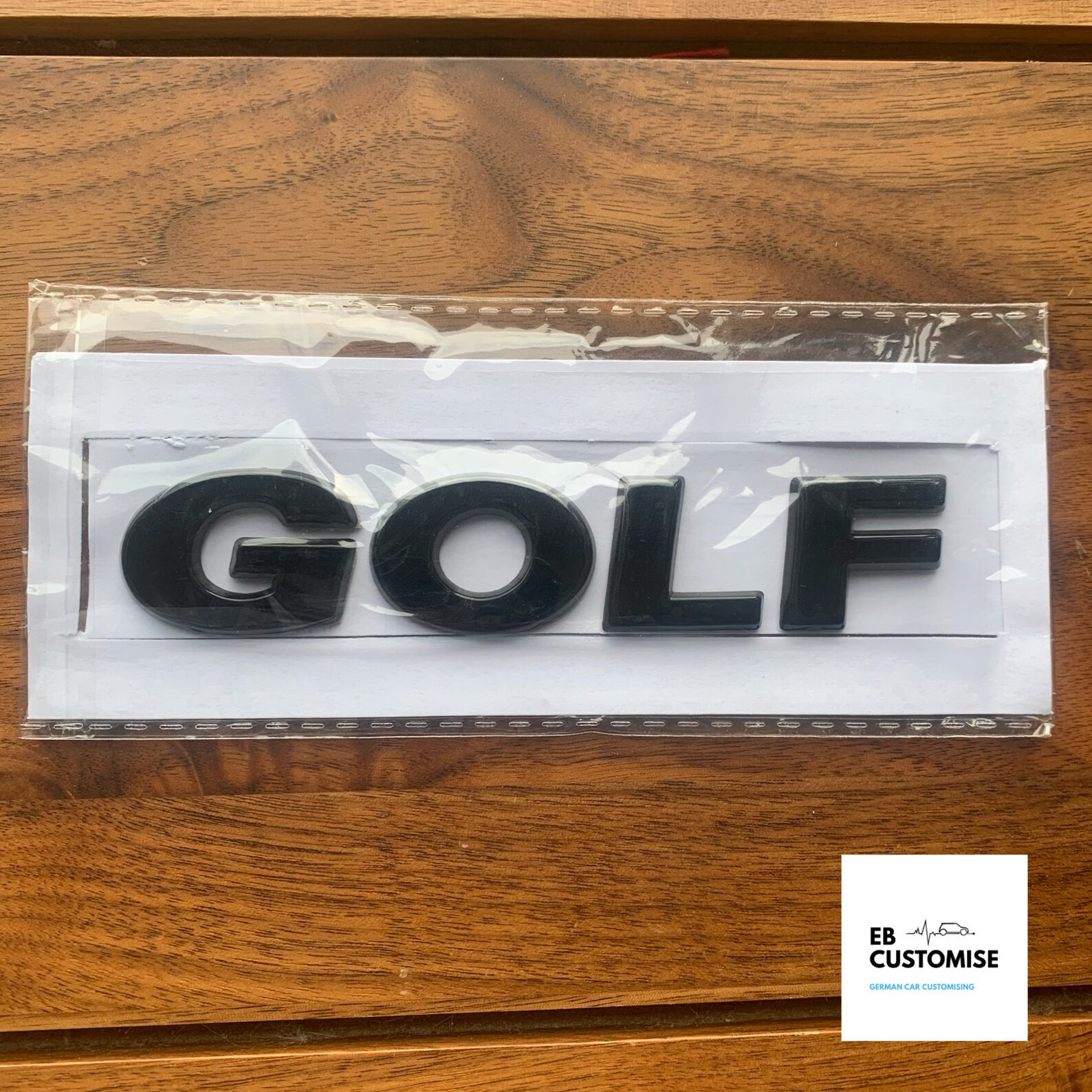 VOLKSWAGEN GOLF Lettering Rear Black Badge Dechrome VW Etsy