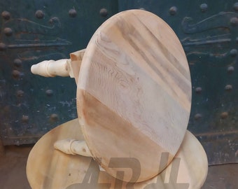 Table basse berbère marocaine en bois naturel