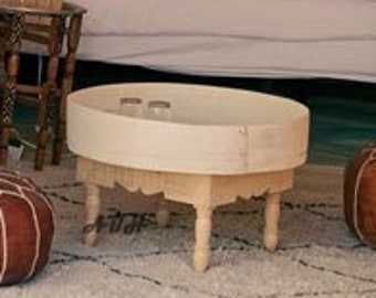Berber coffee table in natural wood