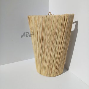 Set Of 2 Wall Sconce, Braided wall applique in raffia,Raffia Sconce, Raffia Wall Lamp, Handmade Moroccan Sconce, Wall Sconce, home decor