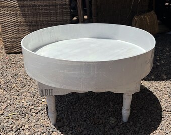 Berber coffee table in white wood