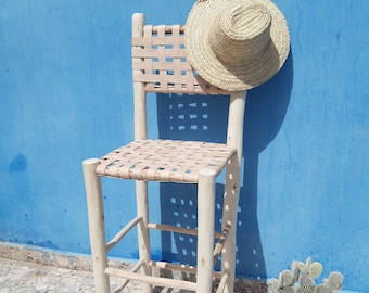 leather handmade bar stool