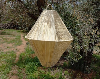 moroccan pendant lamps,handmade lamp, raffia lamp, art deco lamp.