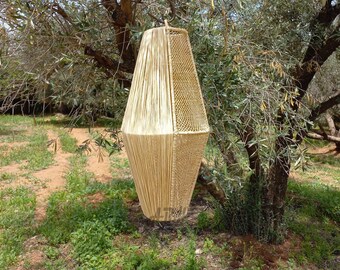 moroccan pendant lamps,handmade lamp, raffia lamp, art deco lamp.
