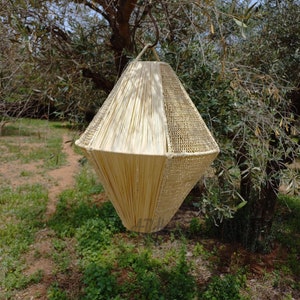 moroccan pendant lamps,handmade lamp, raffia lamp, art deco lamp.