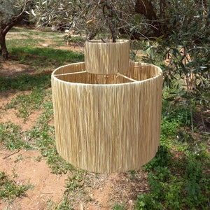 raffia pendant light