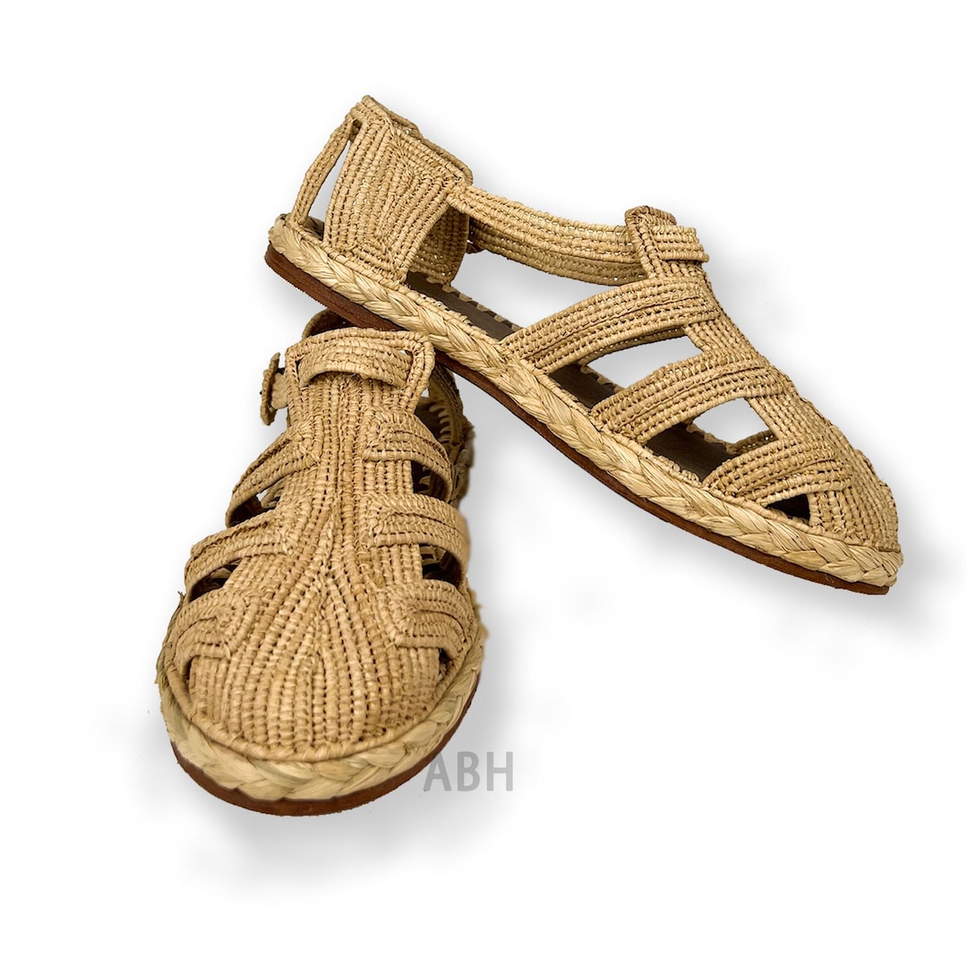 Wedding Raffia Shoes for Men, Moroccan Handmade Raffia Loafers, Premium ...