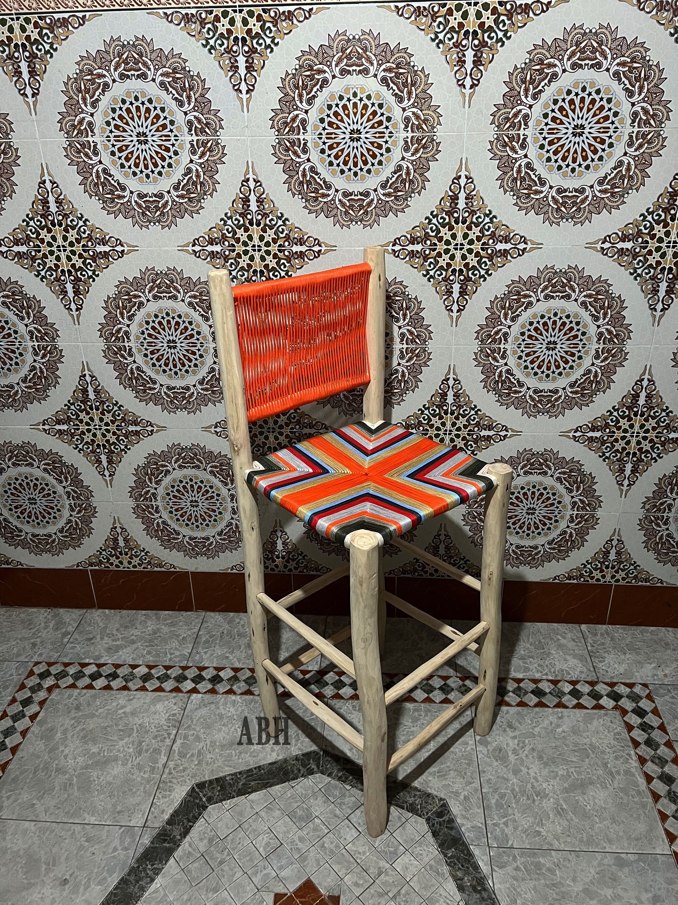 wooden bar stool