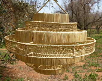 moroccan pendant lamps,handmade lamp, raffia lamp, art deco lamp.