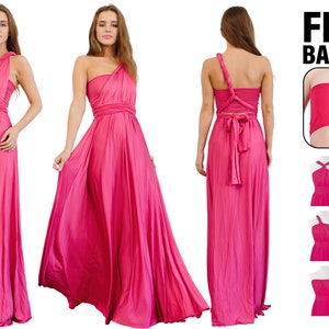 Floor Length LONG Ball Gown Maxi Infinity Dress Convertible Formal Multiway Wrap Bridesmaid Dress Evening Dress Wedding