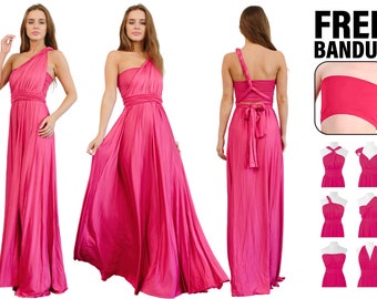 Floor Length LONG Ball Gown Maxi Infinity Dress Convertible Formal Multiway Wrap Bridesmaid Dress Evening Dress Wedding