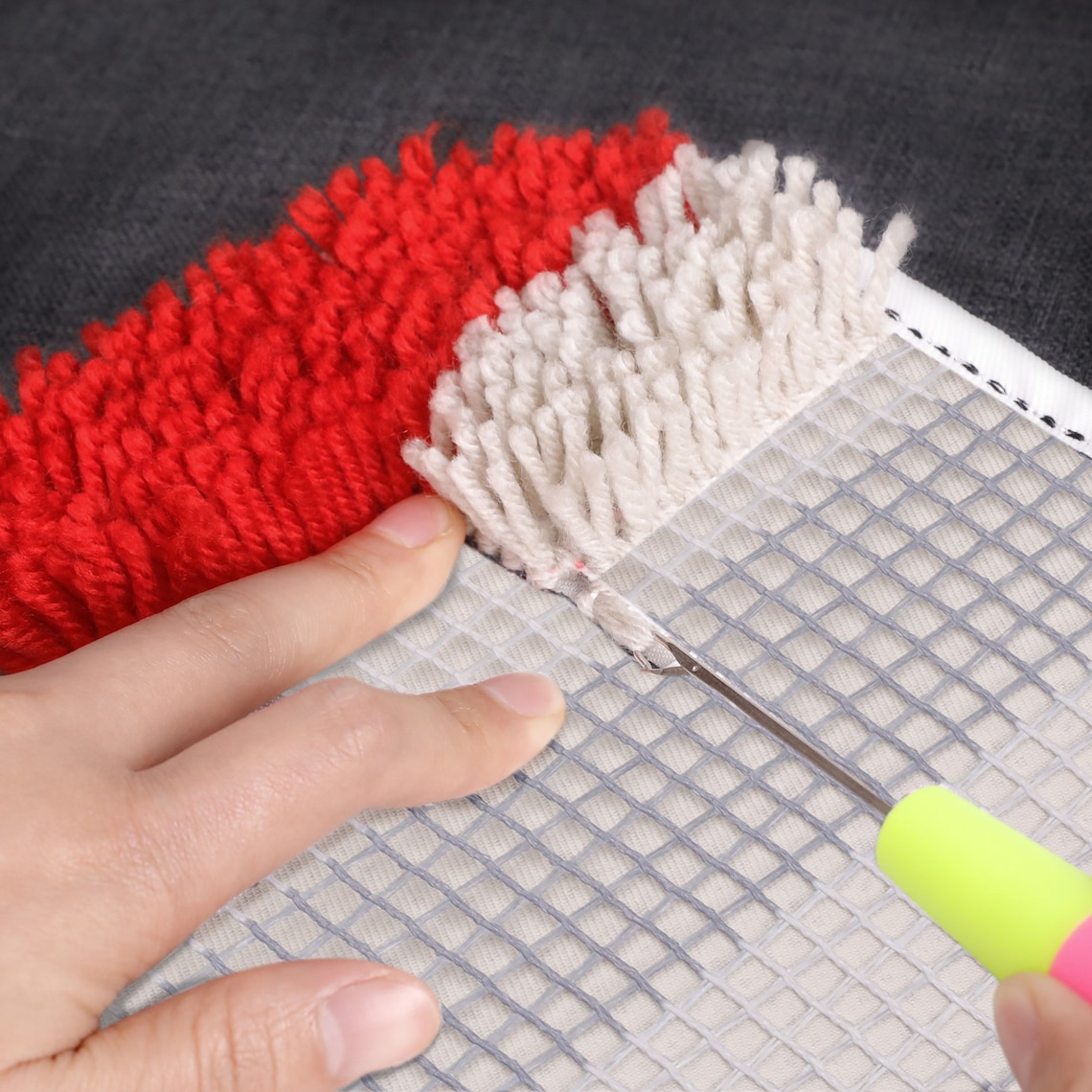 Preprinted Pattern Latch Hook Kits Rug Making Kit Cushion Etsy