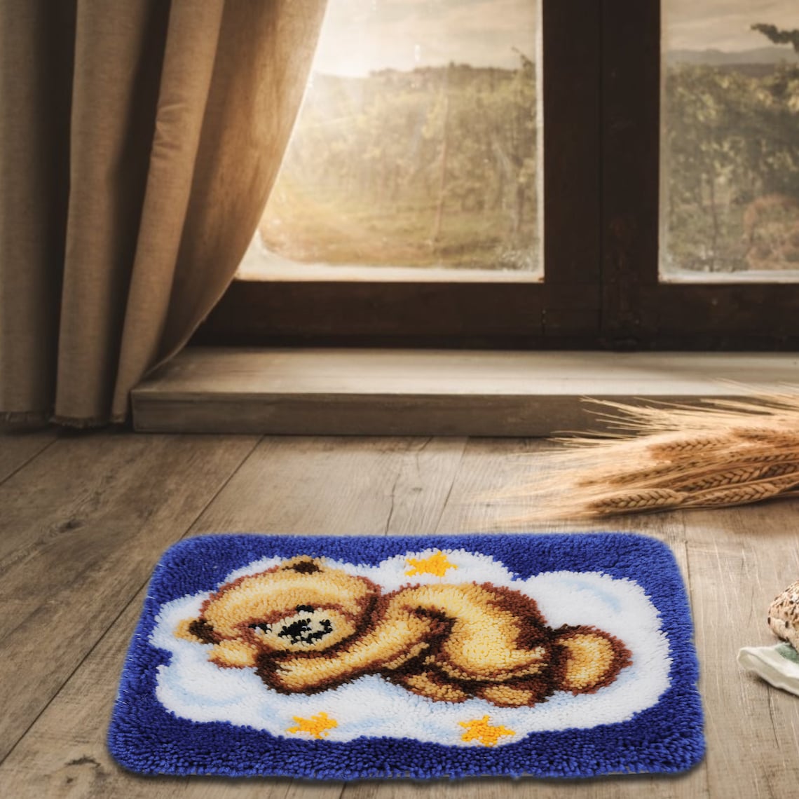 Latch Hook Rug Kit Latchhook kits for Home Decor Teddy Bear Etsy