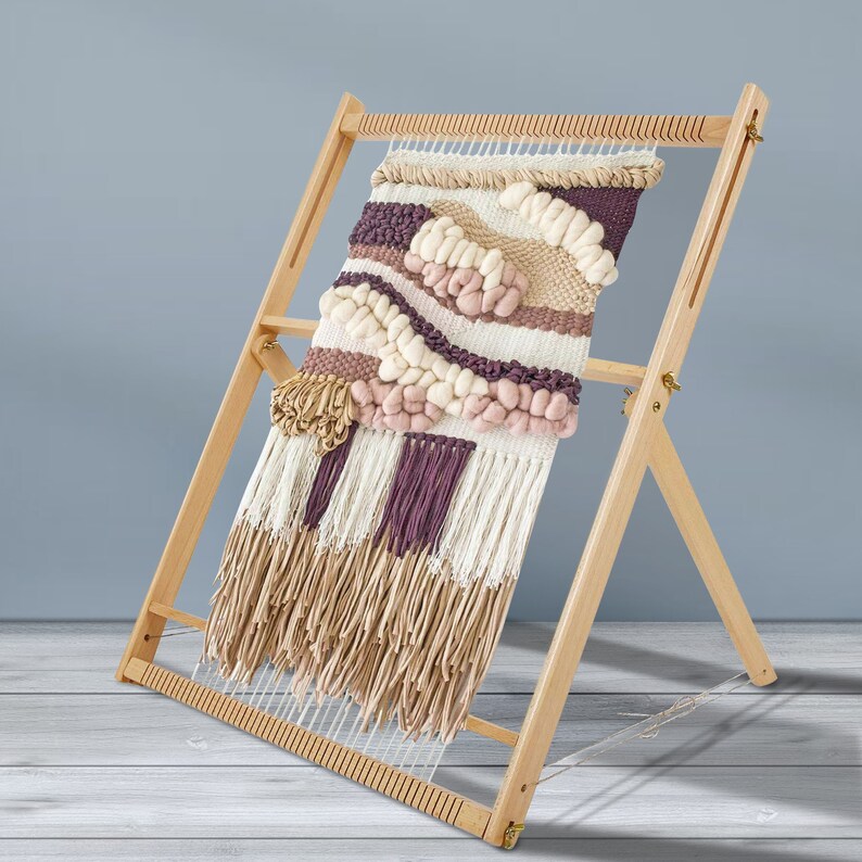 Weaving Loom Multicraft Wooden Lap DIY Woven Set Weaving Kit Etsy UK