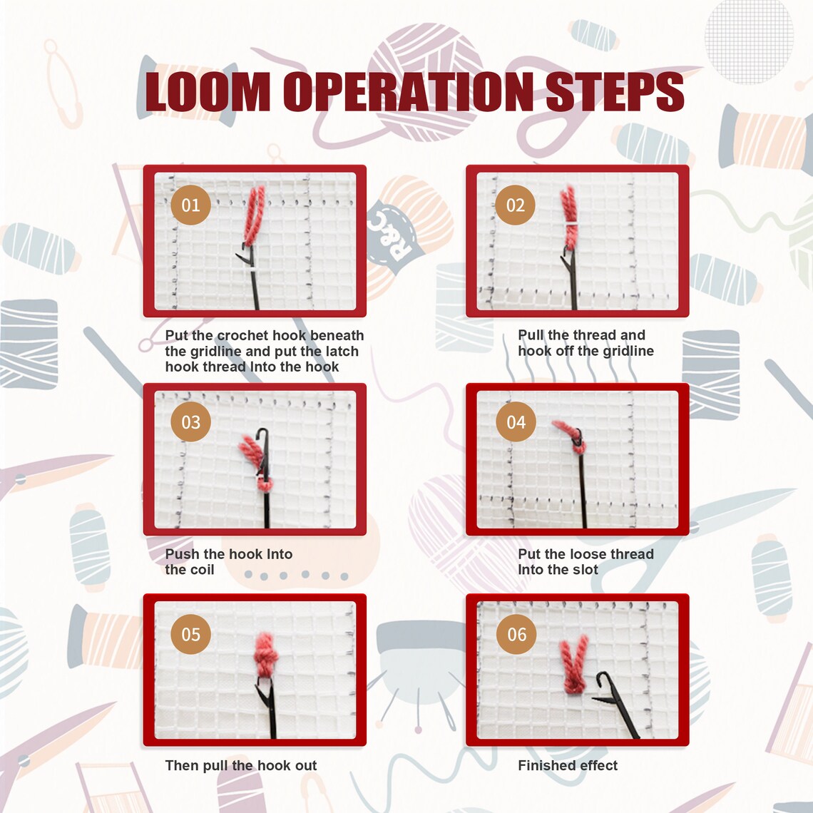 Latch Hook Kits Rug Making Kit Cushion Needlework for Home Etsy