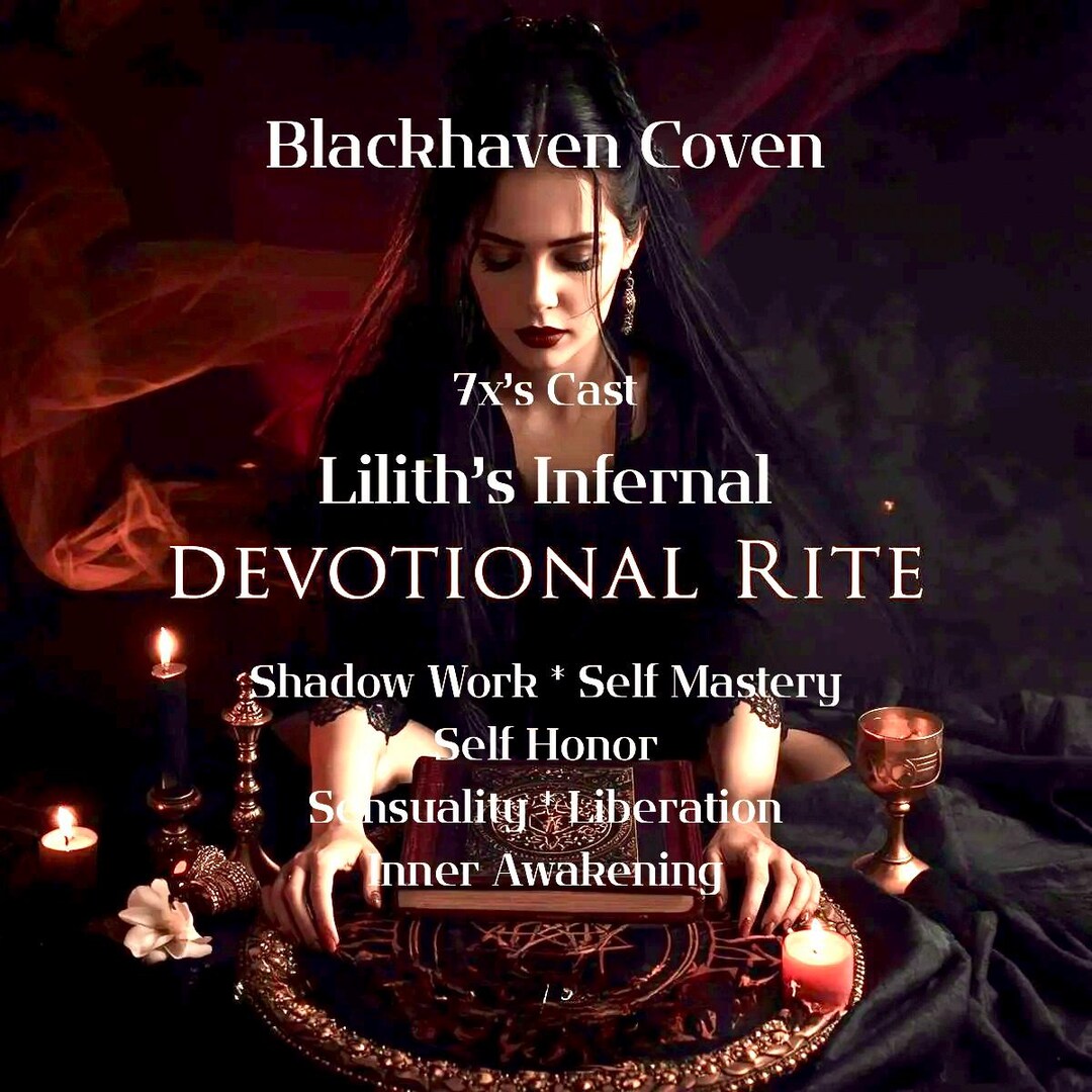 Infernal Rite 7x’s Cast Lilith’s Infernal Devotional Rite - Etsy