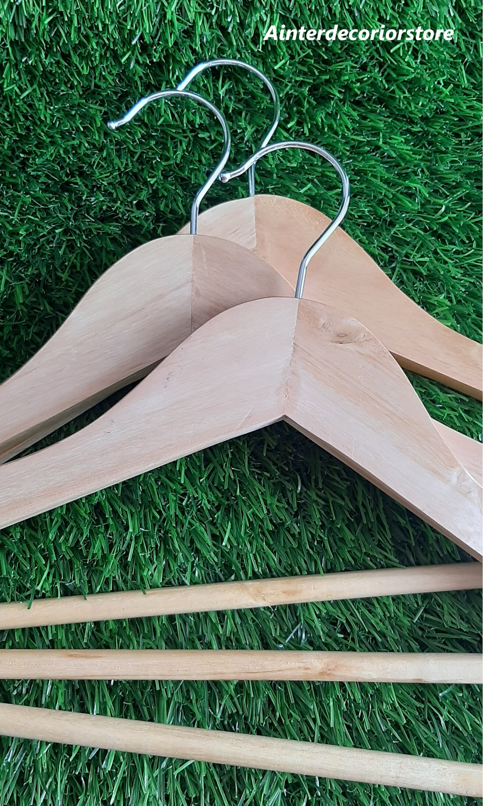 Clothes Hanger Wood Light Brown Wooden Natural Finish Suit Etsy