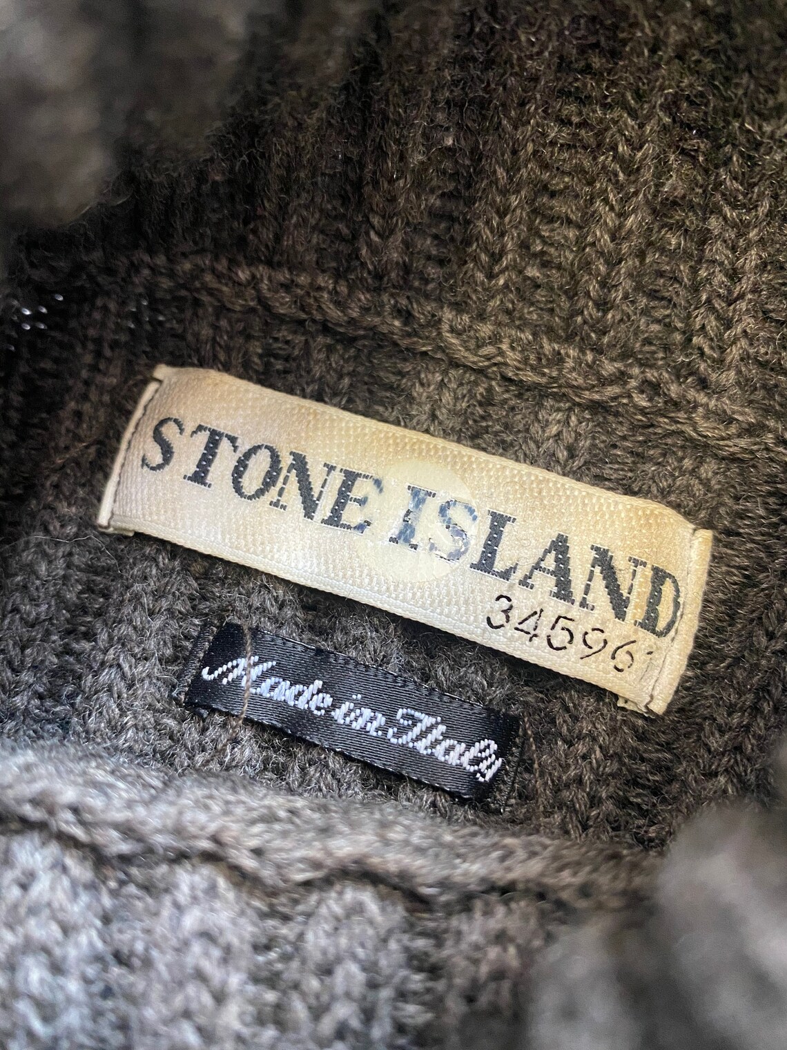 Stone island sweater vintage 2001 / brown RARE / size M | Etsy