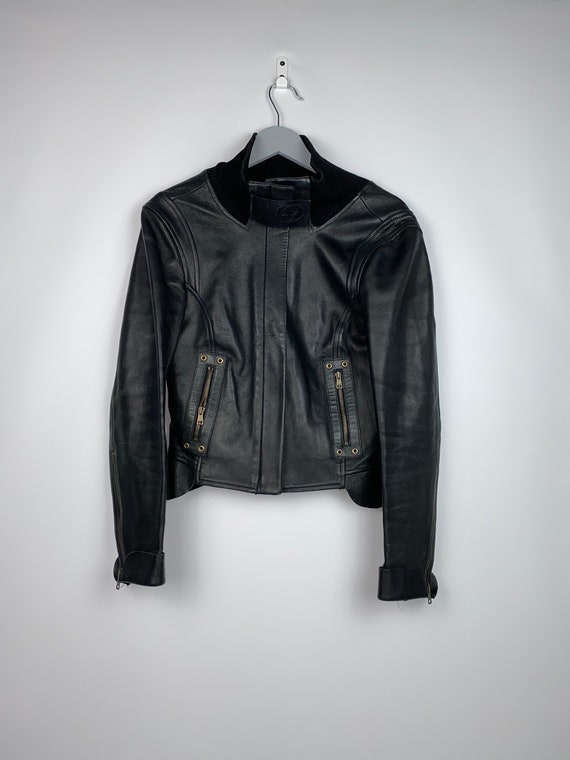 Gucci leather jacket woman's vintage 90s RARE / ve