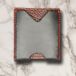 Portefeuille Slim Leather Card / Portefeuille de poche avant / Porte-cartes minimaliste / Manchon de carte en cuir