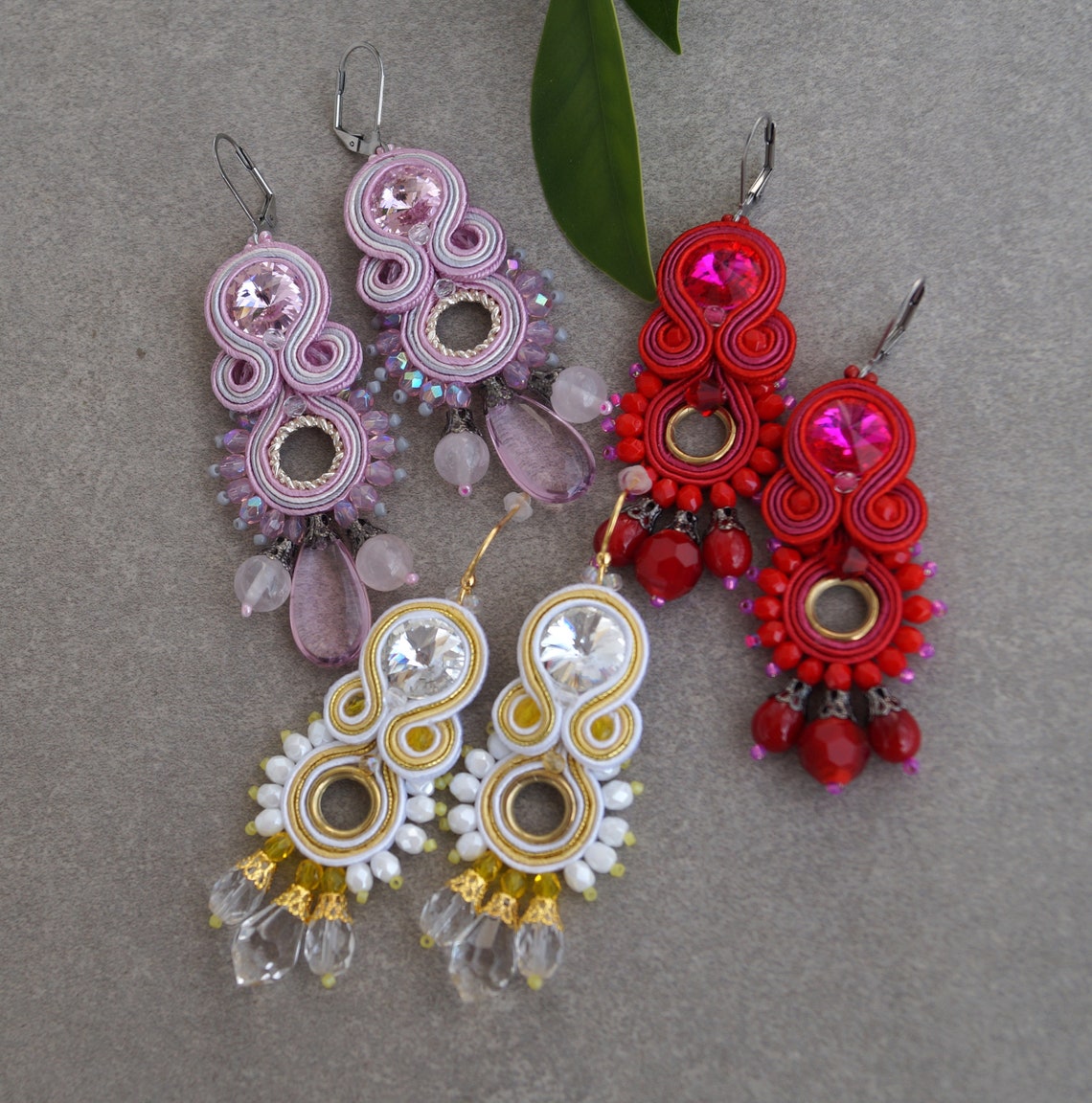 Hochzeit Ohrringe gelbe und klare Ohrringe gelbe Tropfen | Etsy