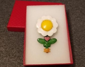 Broche de Lulù (lun lun) l’ange parmi les fleurs