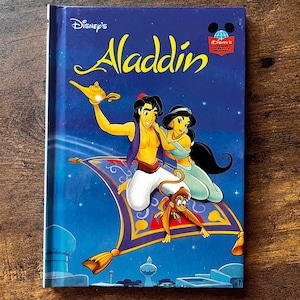 Aladdin, el maravilloso mundo de la lectura de Disney (Libro antiguo de 1993)