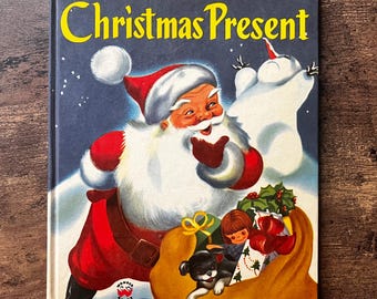 The Snowman's Christmas Present| Vintage 1951 Wonder Book | Mid Century Holiday Book