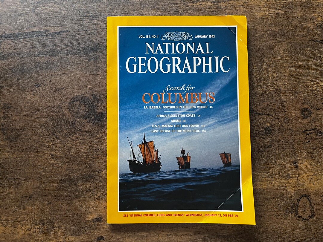 National Geographic Magazine Vol 181 No. 1 January 1992 - Etsy Canada
