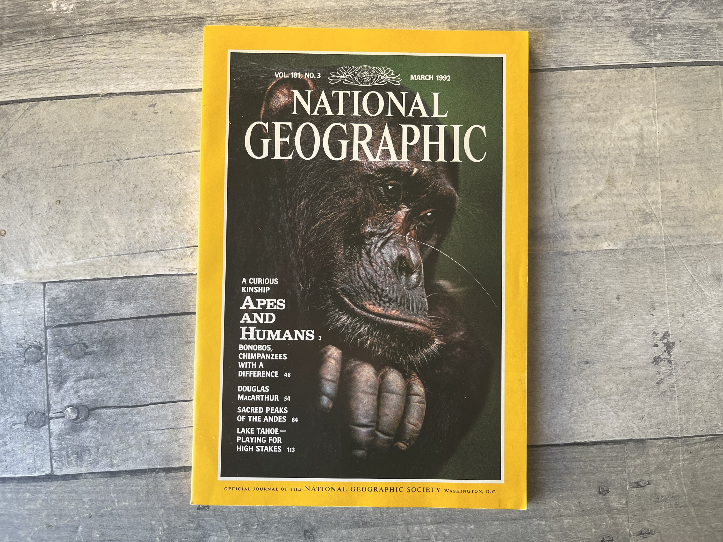 National Geographic Magazine Vol 181 No. 3 March 1992 - Etsy