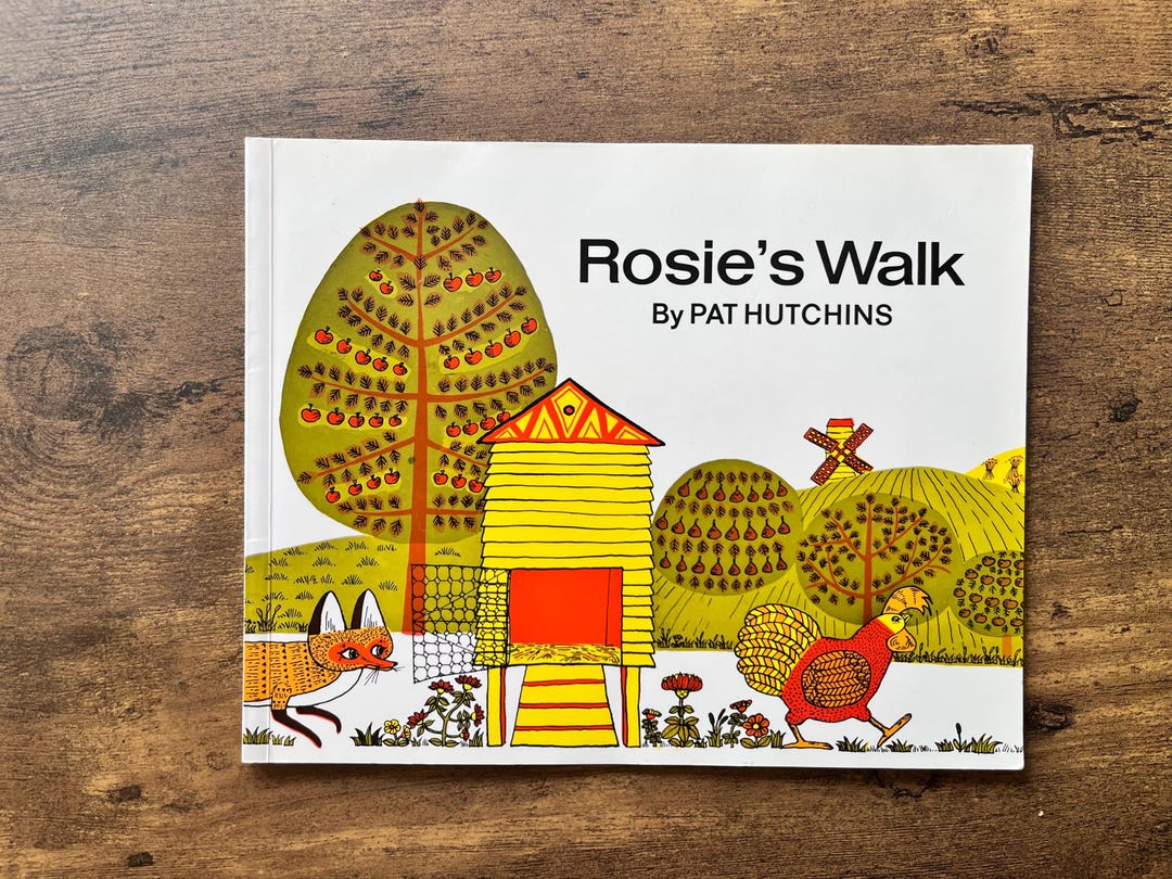 Rosie's Walk by Pat Hutchins - Vintage Children's Paperback Book 1986 ...