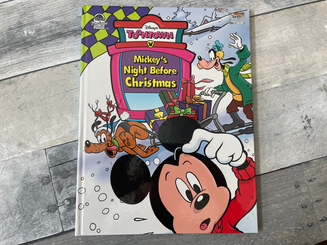 Mickeys Night Before Christmas Disneys Toontown 1994 Etsy