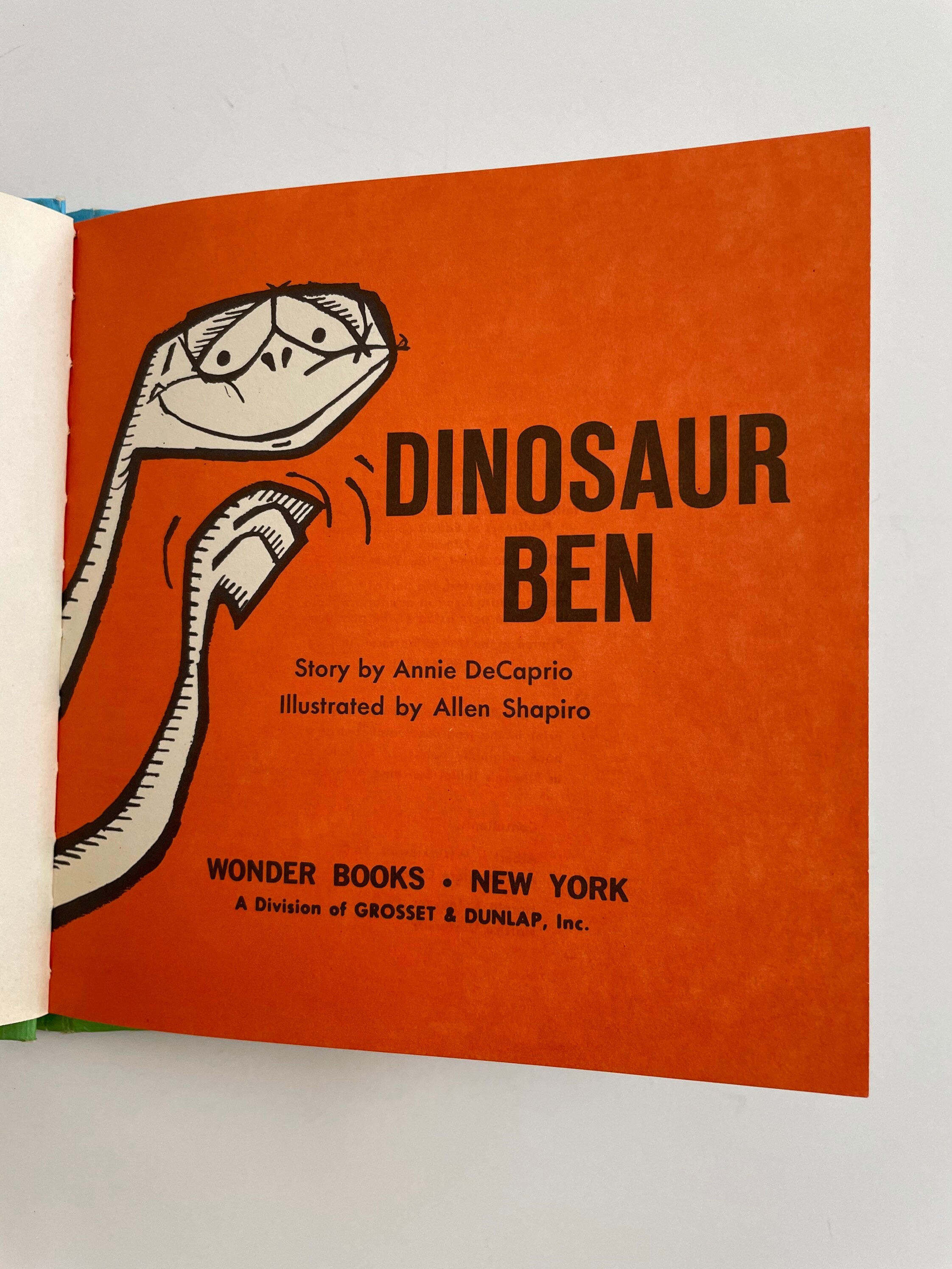 Dinosaur Ben An Early Start Preschool Reader 1965 Vintage Book Etsy