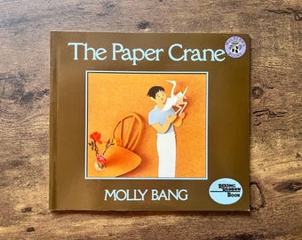 La grulla de papel de Molly Bang - Arcoíris de lectura - Libro de tapa blanda vintage de 1985