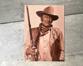 John Wayne Vintage Postcard - UNUSED