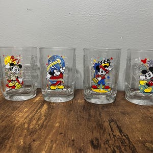 Disney 2000 McDonalds Vintage Drinking Glasses