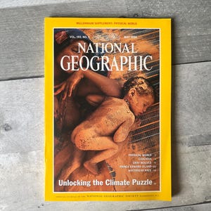 National Geographic Magazine Vol 193 No. 1 Mai 1998 ENTHÄLT Doppelkartenergänzung: Physische Welt
