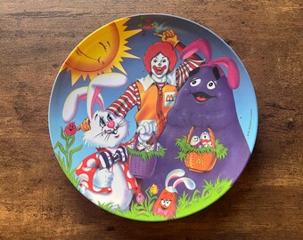 Platos de melamina vintage de Pascua de McDonald's