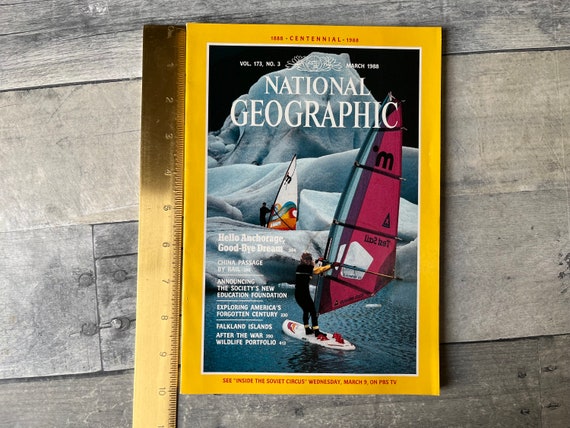 National Geographic Magazine Volume 173 No. 3 March 1988 - Etsy