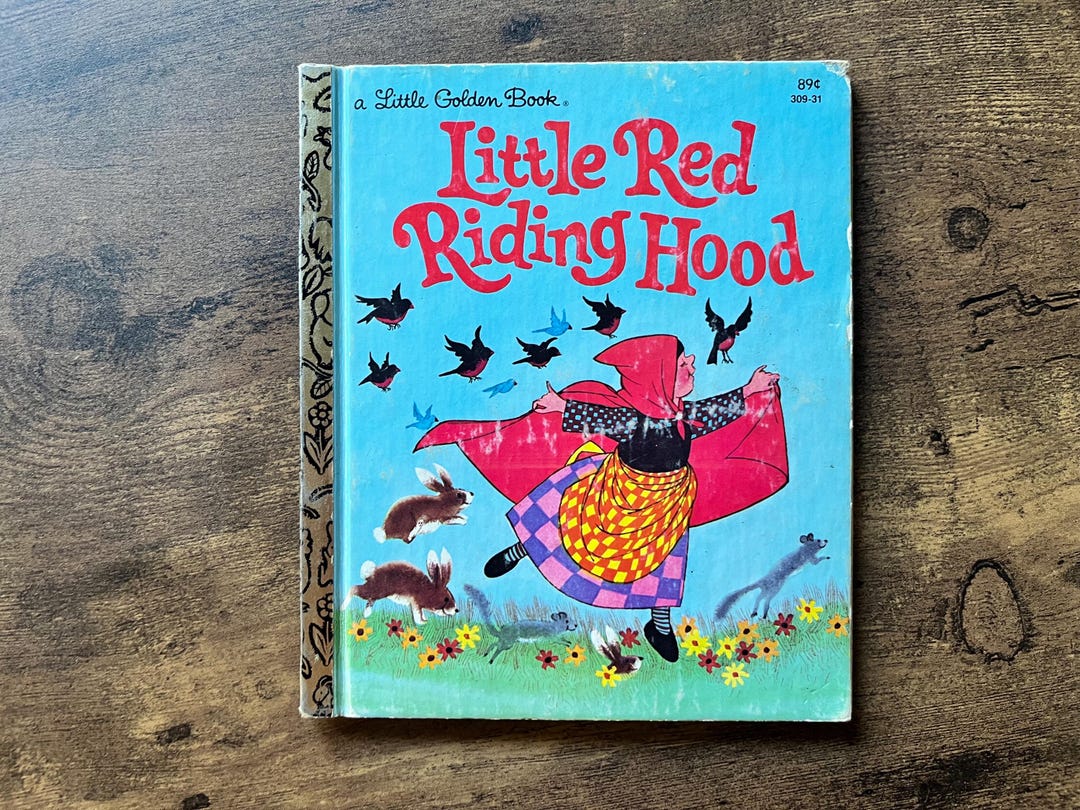 Little Red Riding Hood 1982 A Little Golden Book - Retro Fairytale Kids ...