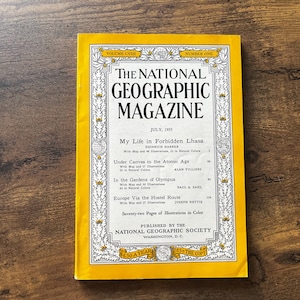 National Geographic Magazine Volume 108 No. 1 July 1955 - Post World War II Collectible Magazine