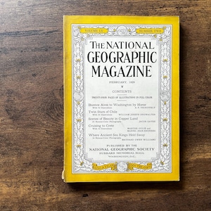 Magazine National Geographic Vol. 55 n° 2 février 1929 - Magazine de collection de l&#39;époque de la Grande Dépression