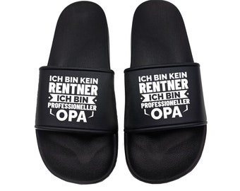 Statement Schlappen Ich bin kein Rentner ich bin professioneller OPA perfekt für Urlaub und Strand unsere lustigen Badelatschen