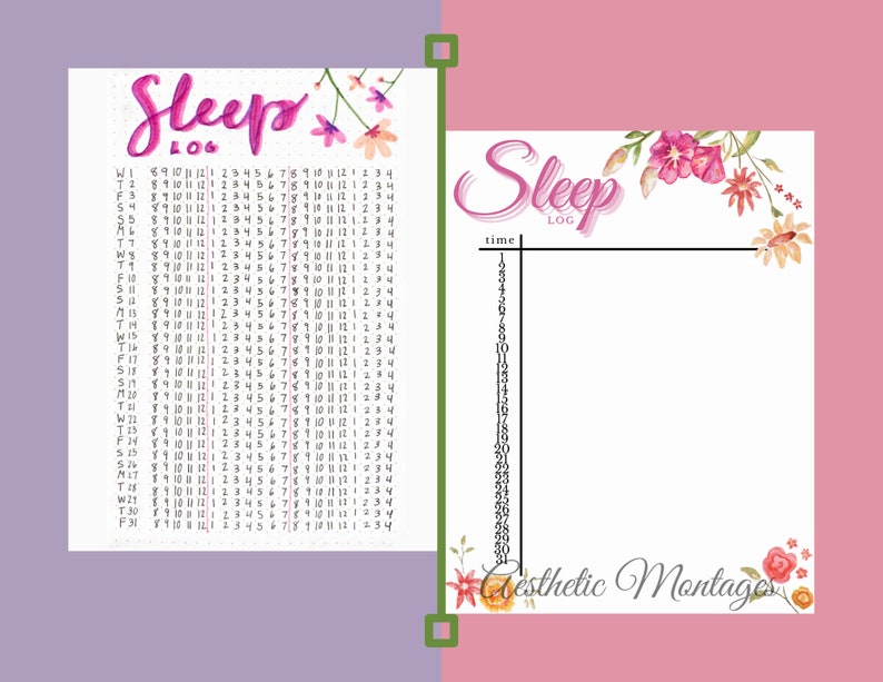 Printable Blank Bullet Journal Spread for ANY MONTH // FLOWERS | Etsy