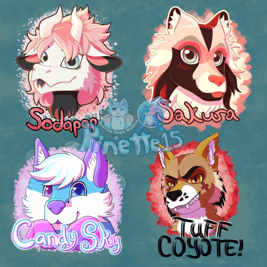Custom Furry Badge digital, Read Description - Etsy