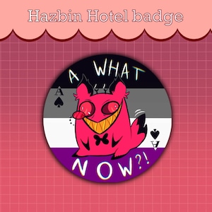Insignia como orgullo asexual Alastor Hazbin Hotel READY TO SHIP