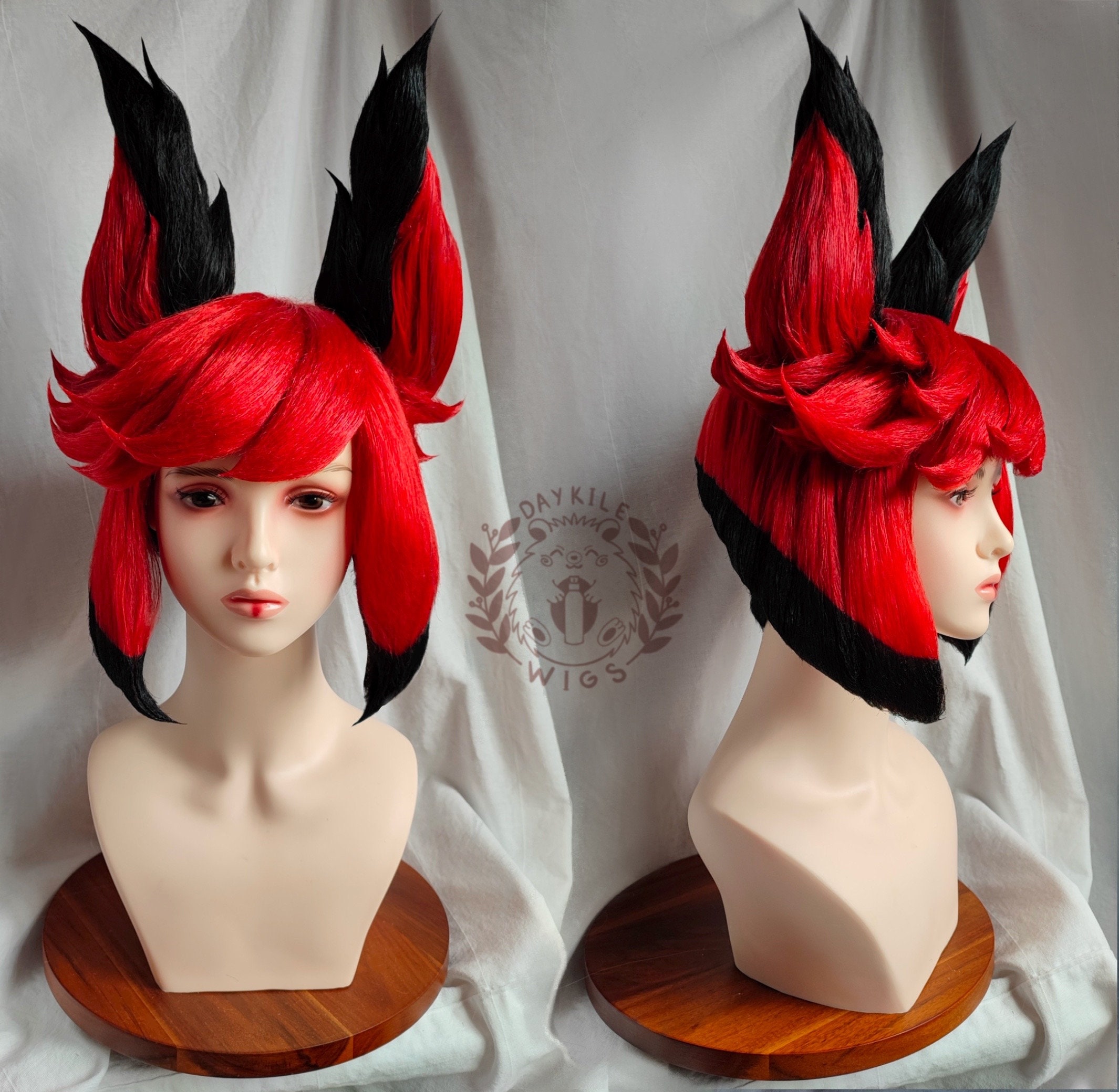 Hazbin Hotel inspired Alastor cosplay wig - Etsy 日本