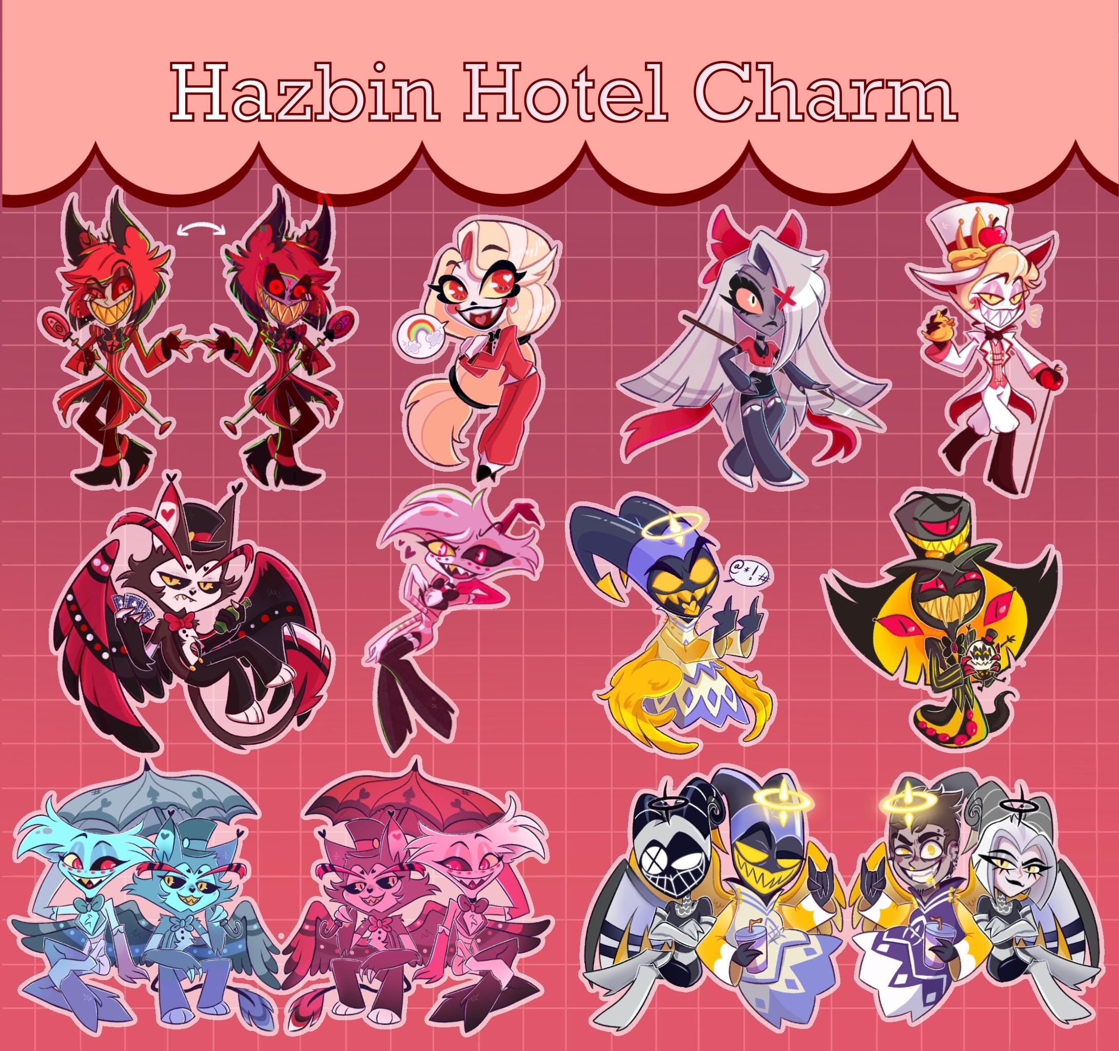 Llaveros Inspirados En Hazbin Hotel (alastor, Charlie, Vaggie