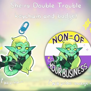 SHE RA Double Trouble en pin met insignes